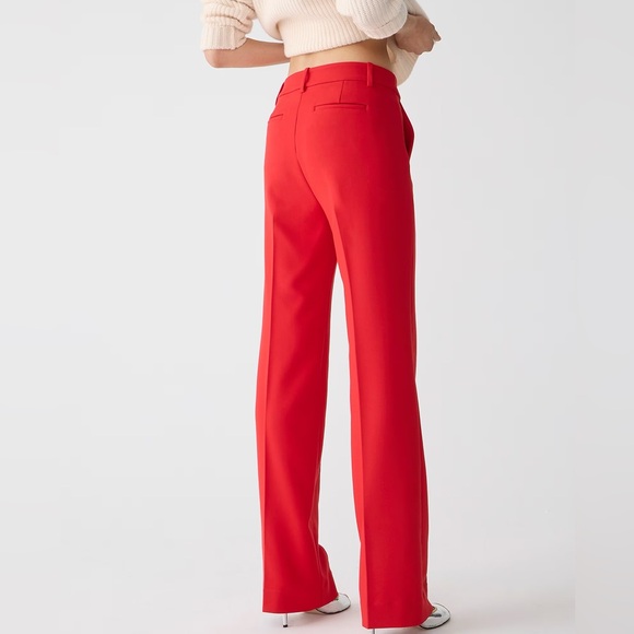 J Crew Natalia pant in 4-season stretch - red - Picture 1 of 5